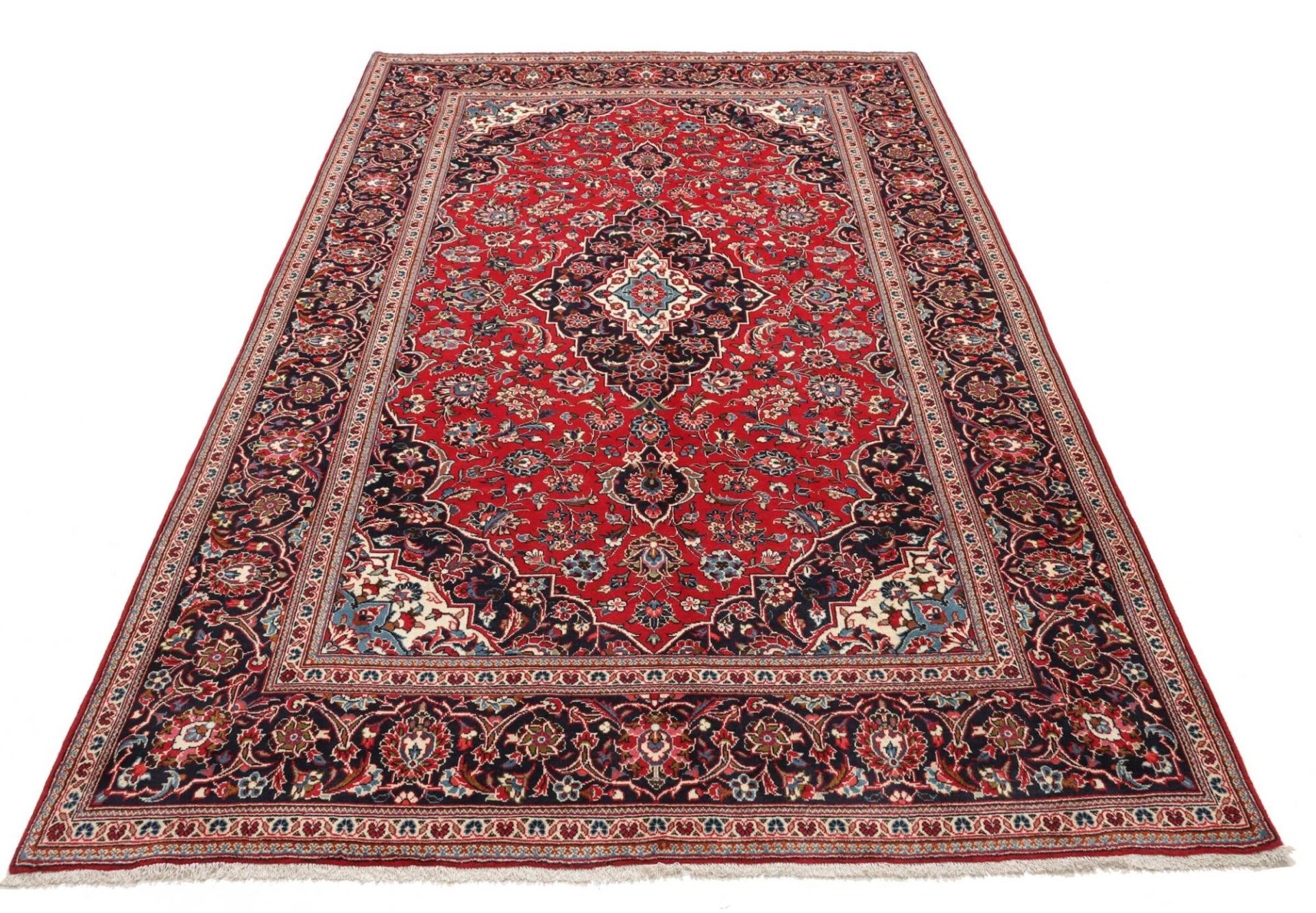 Handgeknüpfter Kashan Perserteppich, 193 × 309 cm, Wolle