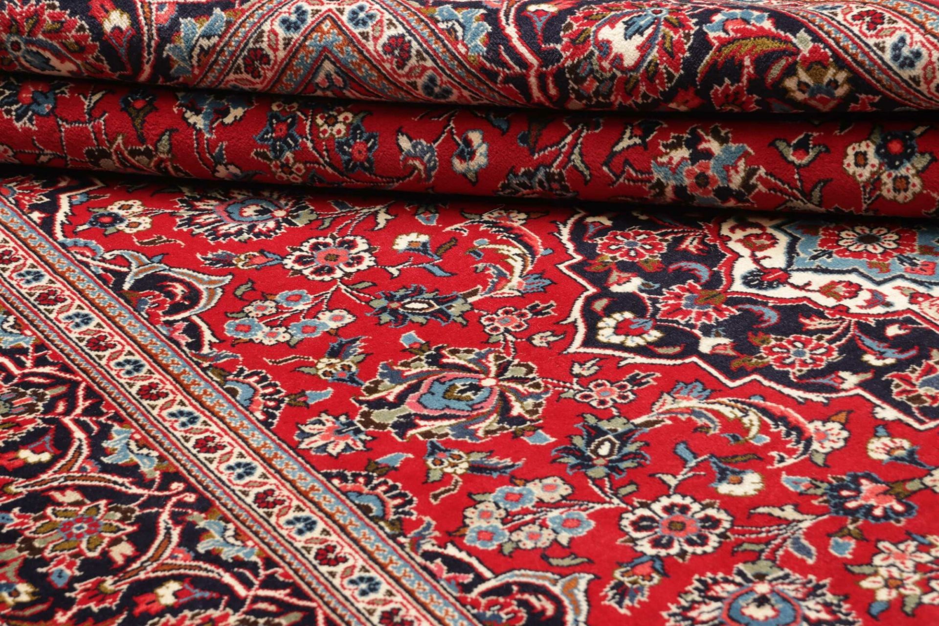 Handgeknüpfter Kashan Perserteppich, 193 × 309 cm, Wolle