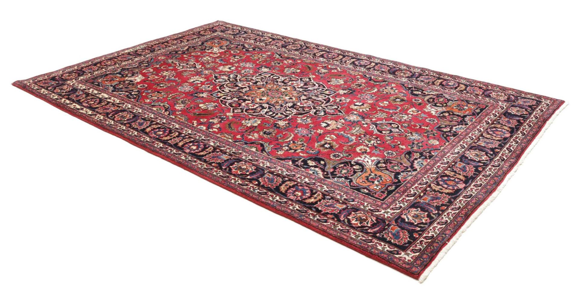 Mashhad Perserteppich aus Iran, 204 × 321 cm