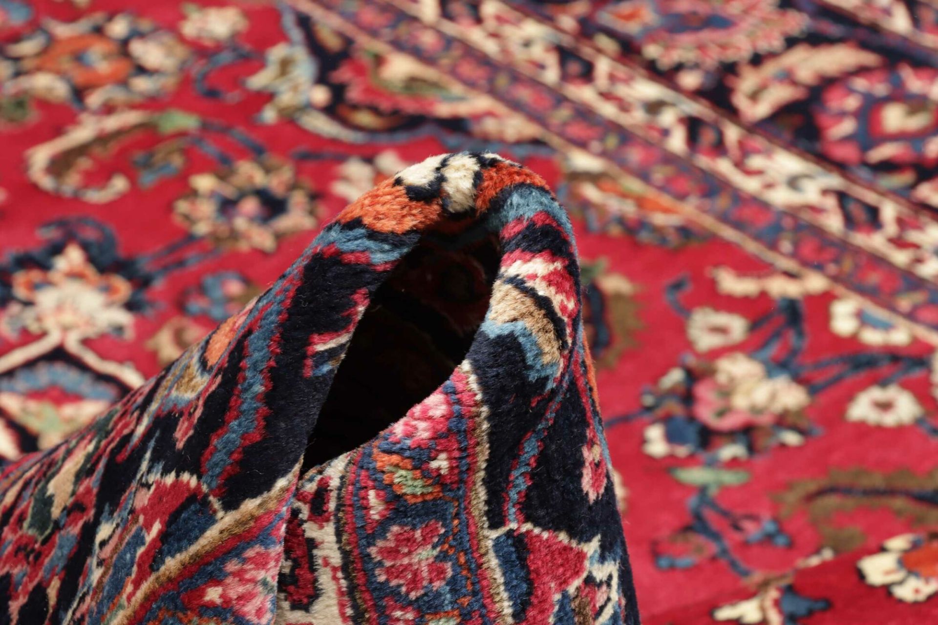 Mashhad Perserteppich aus Iran, 204 × 321 cm