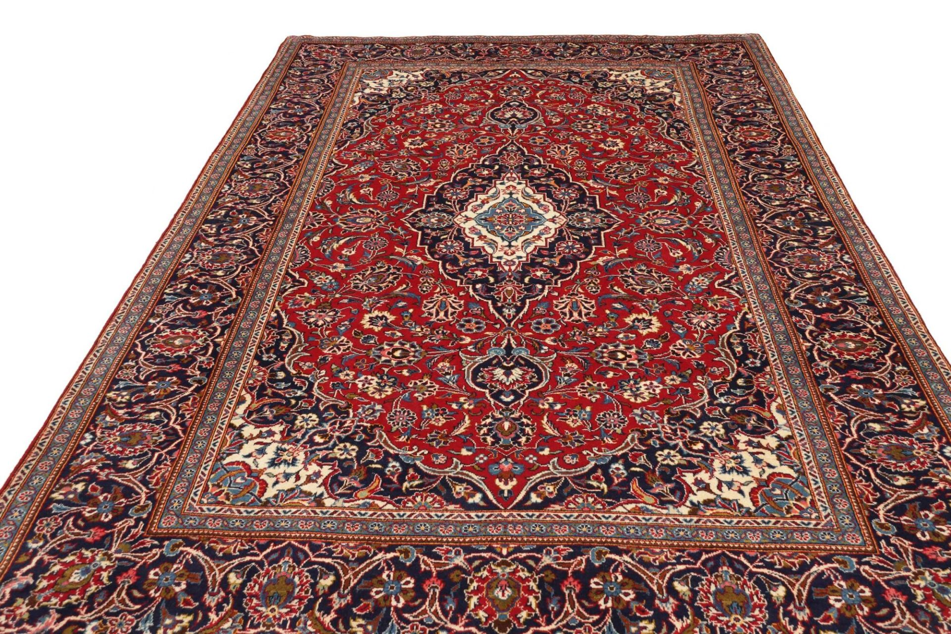 Handgeknüpfter Kashan Perserteppich 203 × 316 cm