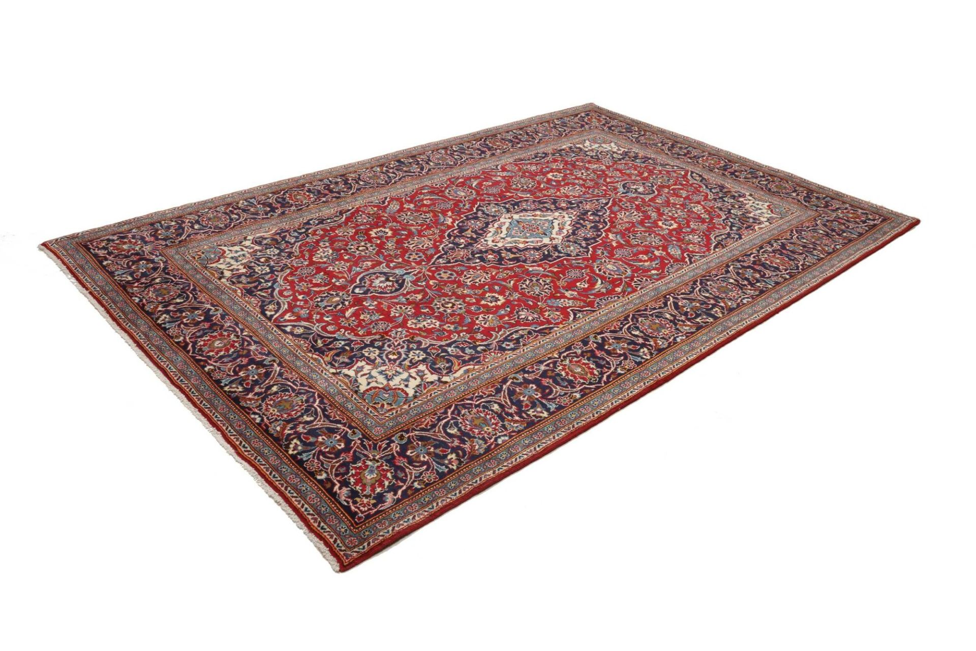Handgeknüpfter Kashan Perserteppich 203 × 312 cm