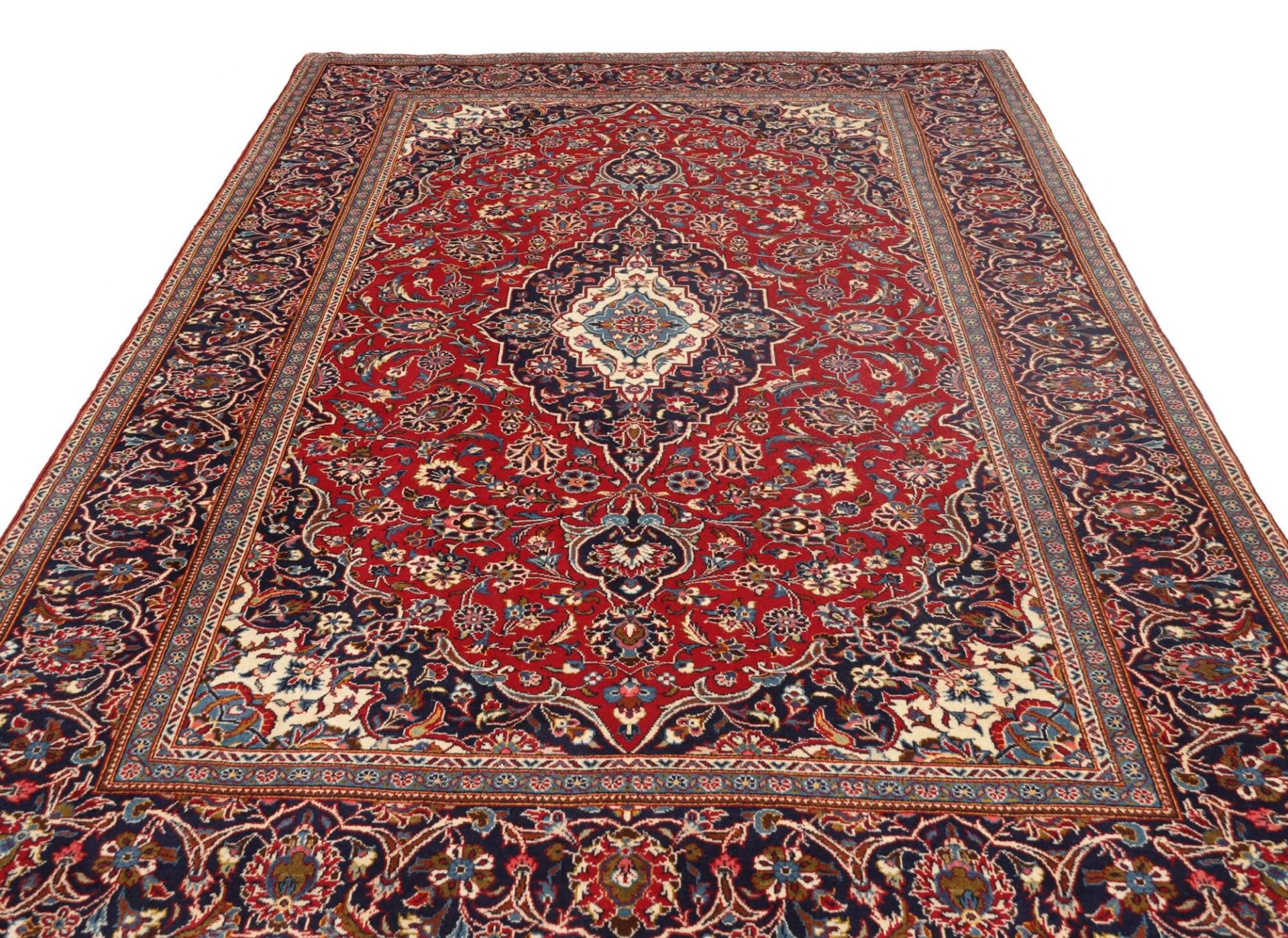 Handgeknüpfter Kashan Perserteppich 203 × 312 cm