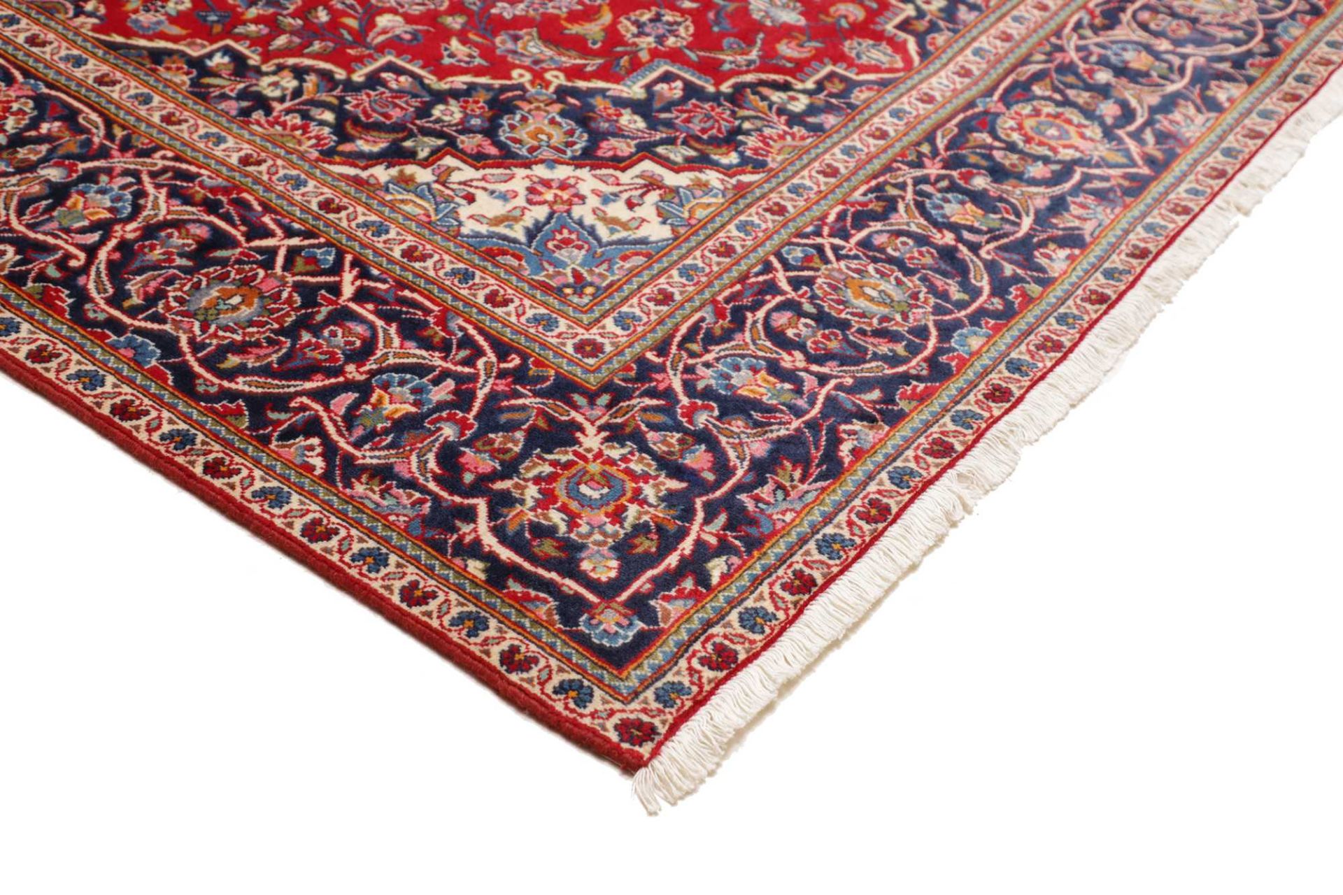 Handgeknüpfter Kashan Perserteppich, 191 × 294 cm, Wolle