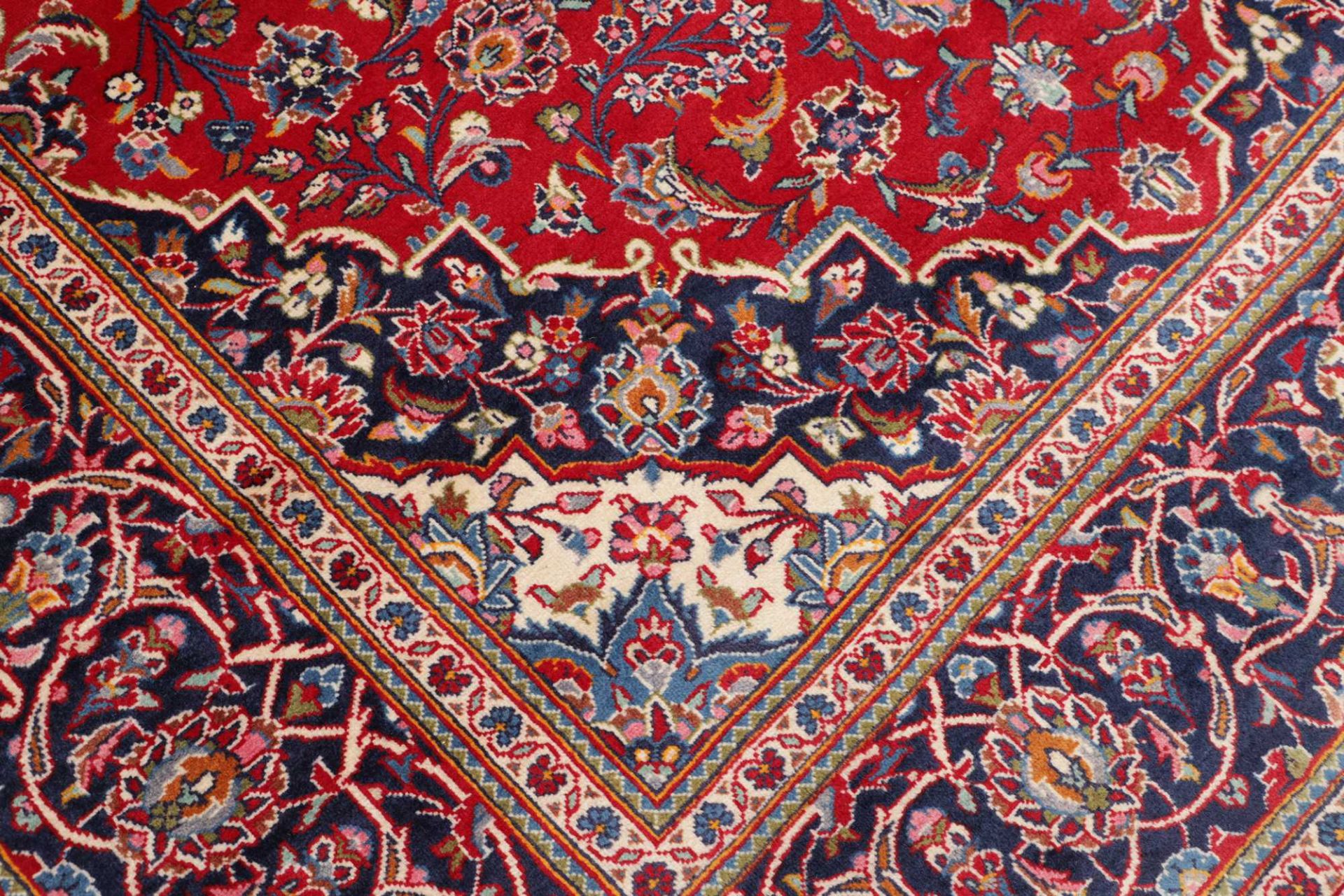 Handgeknüpfter Kashan Perserteppich, 191 × 294 cm, Wolle