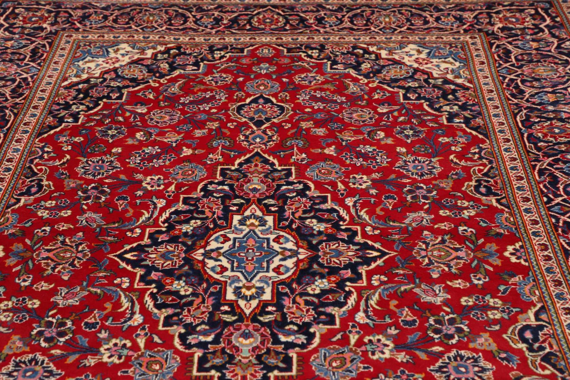 Handgeknüpfter Kashan Perserteppich, 191 × 294 cm, Wolle
