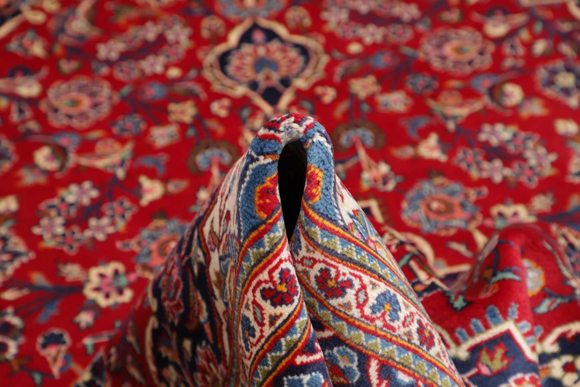 Handgeknüpfter Kashan Perserteppich, 191 × 294 cm, Wolle