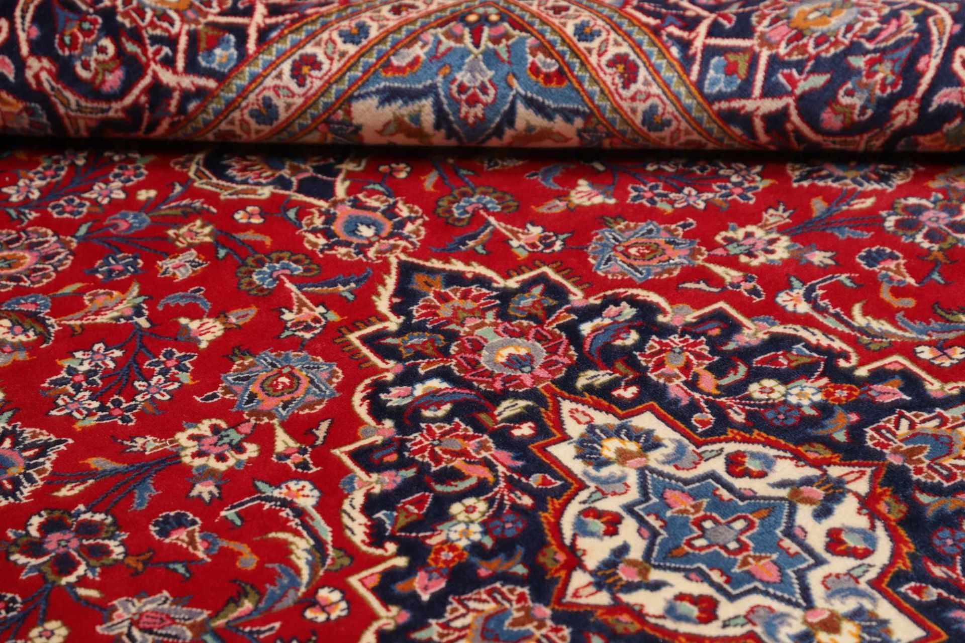 Handgeknüpfter Kashan Perserteppich, 191 × 294 cm, Wolle