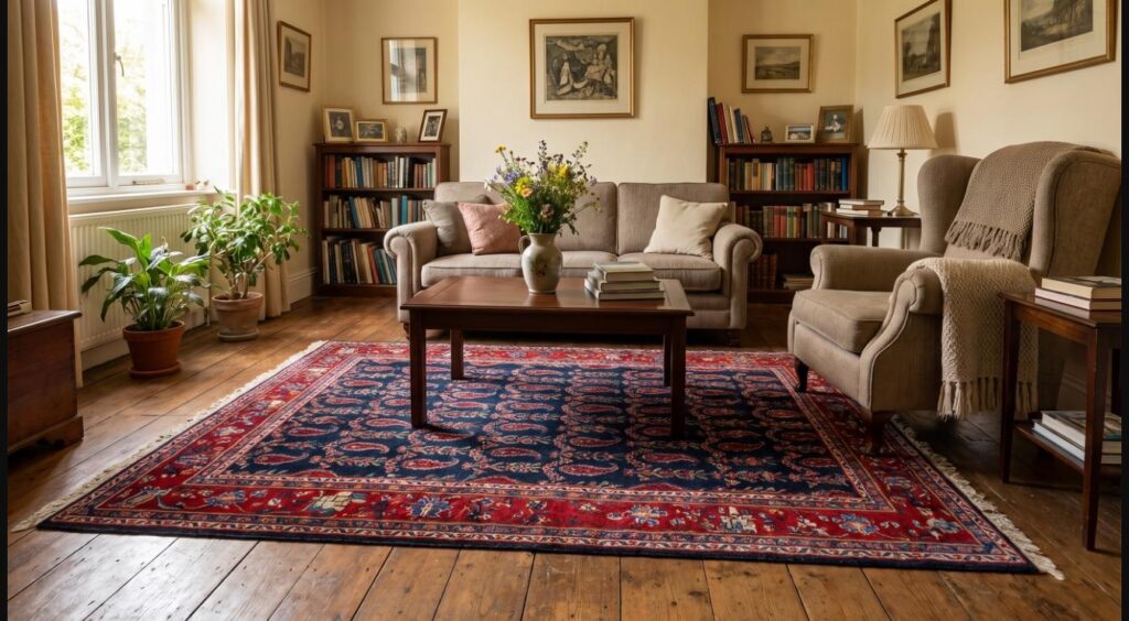 358_classic Perserteppich Sarough Farahan 261x165 cm Wolle handgeknüpft