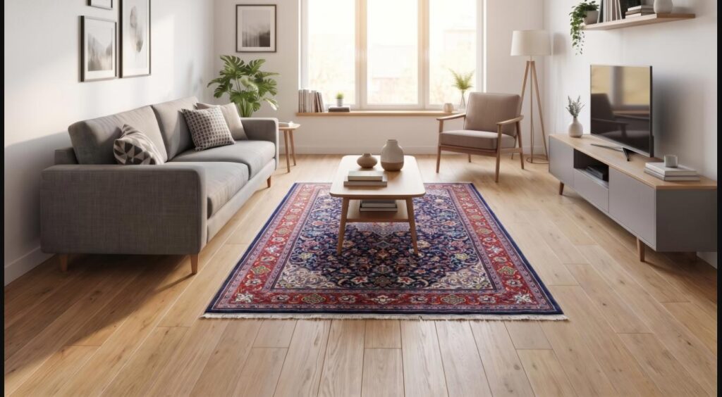 Perserteppich Sarough 215 x 145 cm Wolle handgeknüpft
