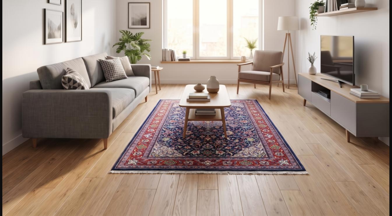 Perserteppich Sarough 215 x 145 cm Wolle handgeknüpft