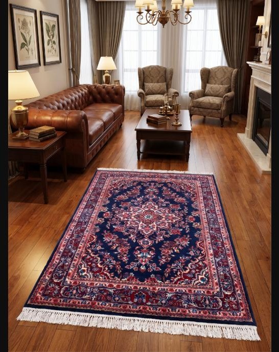 Perserteppich Sarough Farahan ca 200x135 cm Wolle handgeknüpft