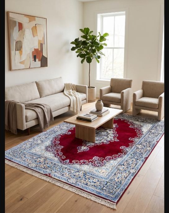 Perserteppich Kirman 310 x 210 cm Schurwolle handgeknüpft