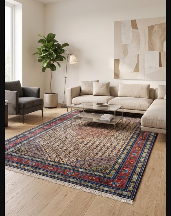 Perserteppich Täbriz ca. 300x205 cm Wolle handgeknüpft
