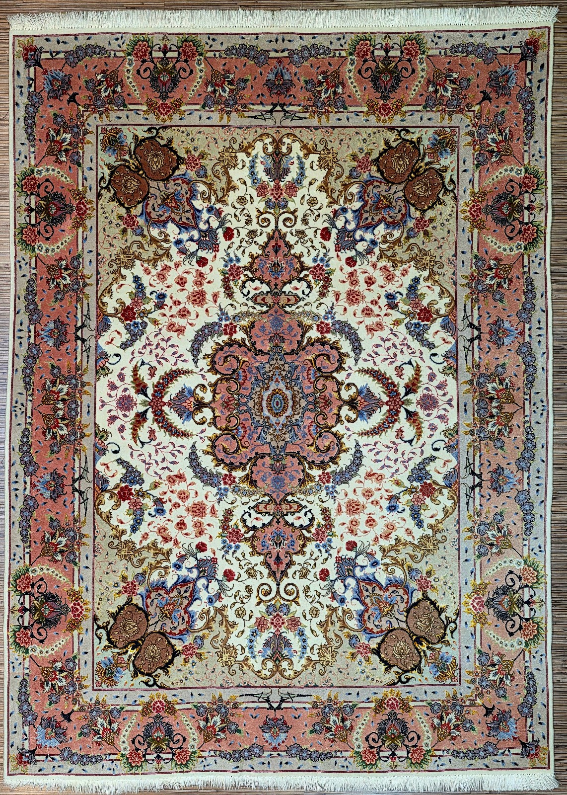 Perserteppich Tabriz 206 x 150 cm Schurwolle handgeknüpft