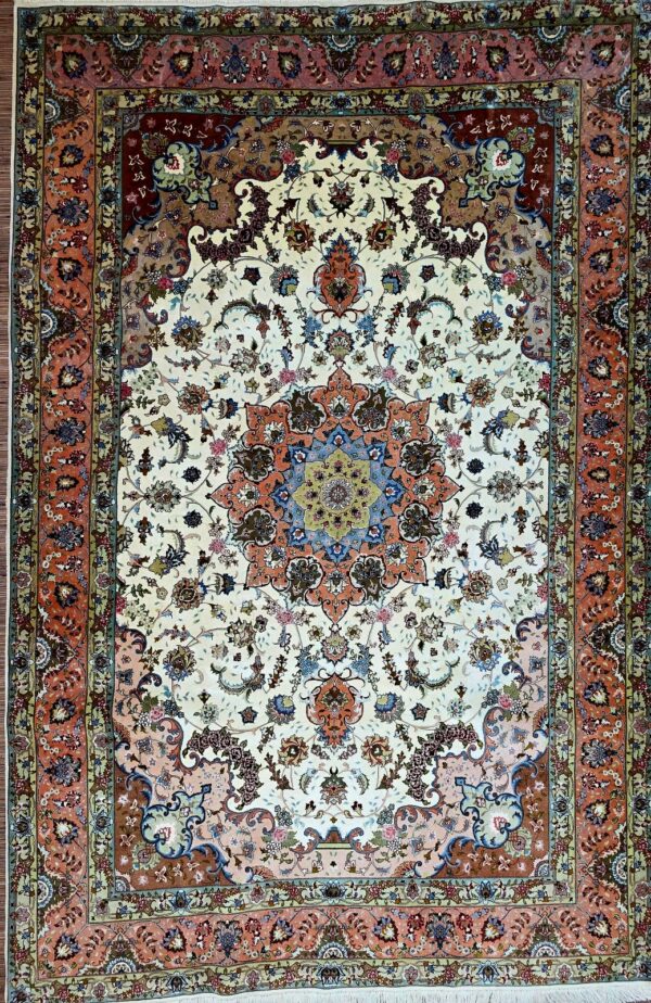 Perserteppich Tabriz 302 x 204 cm Schurwolle handgeknüpft