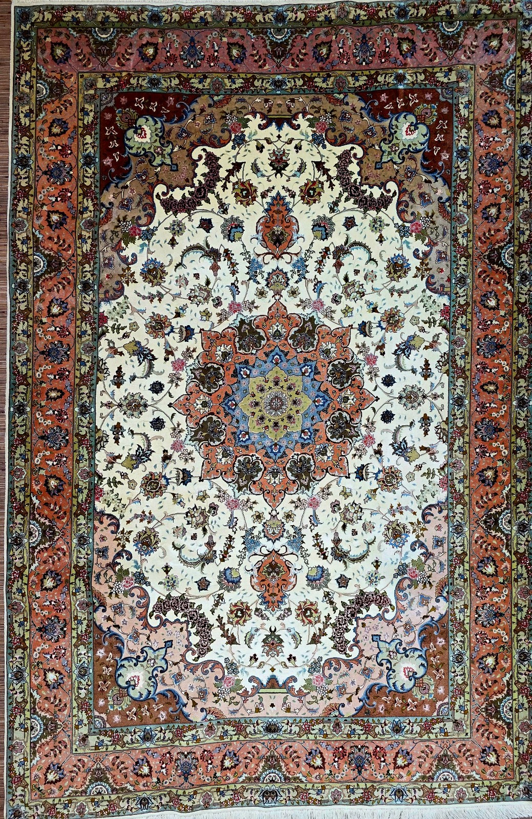 Perserteppich Tabriz 302 x 204 cm Schurwolle handgeknüpft