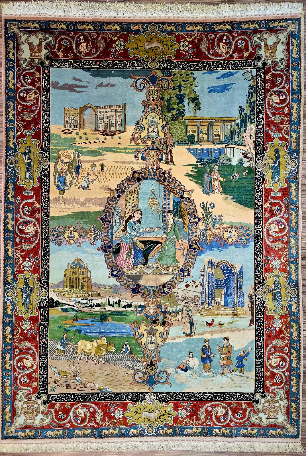 Perserteppich Tabriz 290 x 205 cm Schurwolle handgeknüpft
