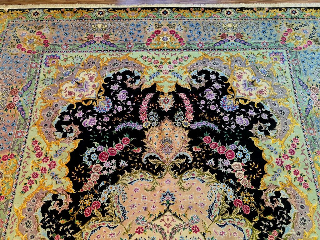 Perserteppich Tabriz 353 x 253 cm Schurwolle & Seide handgeknüpft