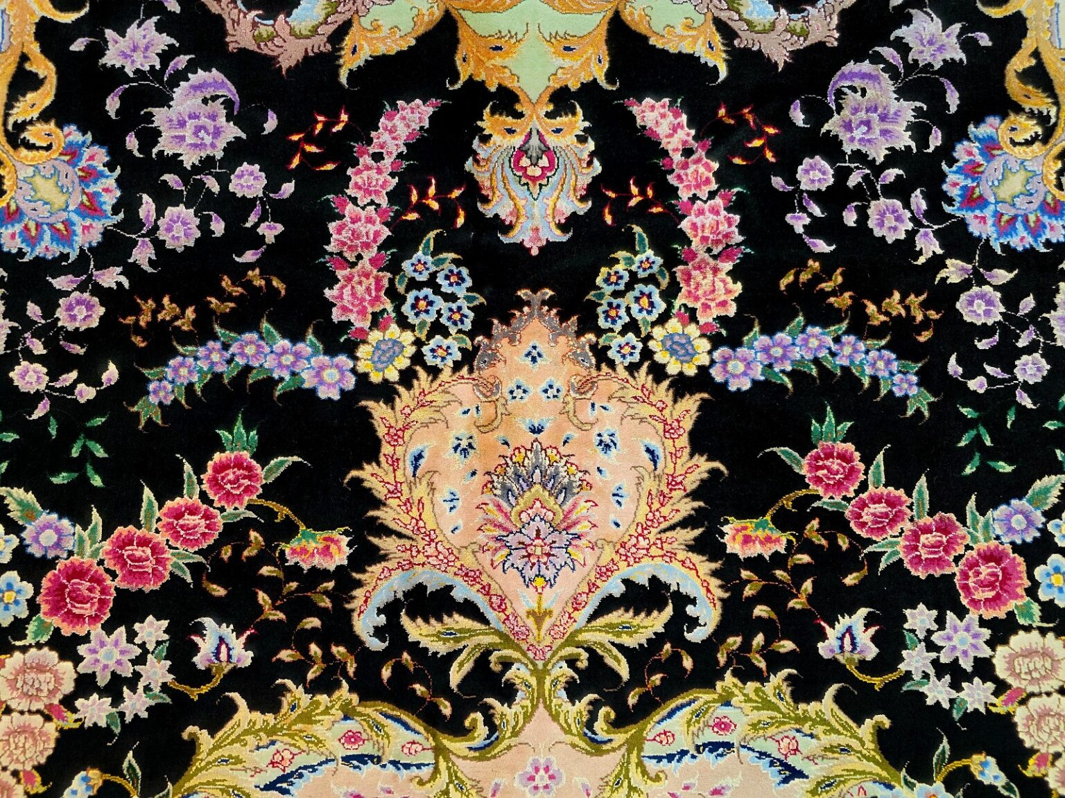 Perserteppich Tabriz 353 x 253 cm Schurwolle & Seide handgeknüpft