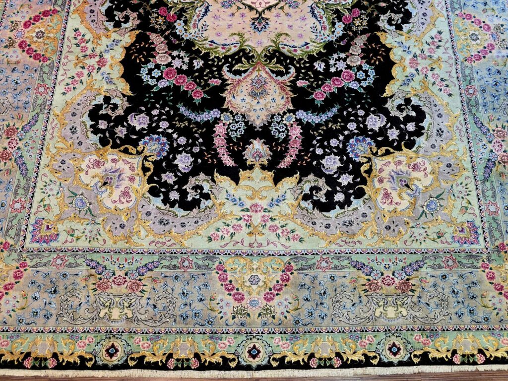 Perserteppich Tabriz 353 x 253 cm Schurwolle & Seide handgeknüpft