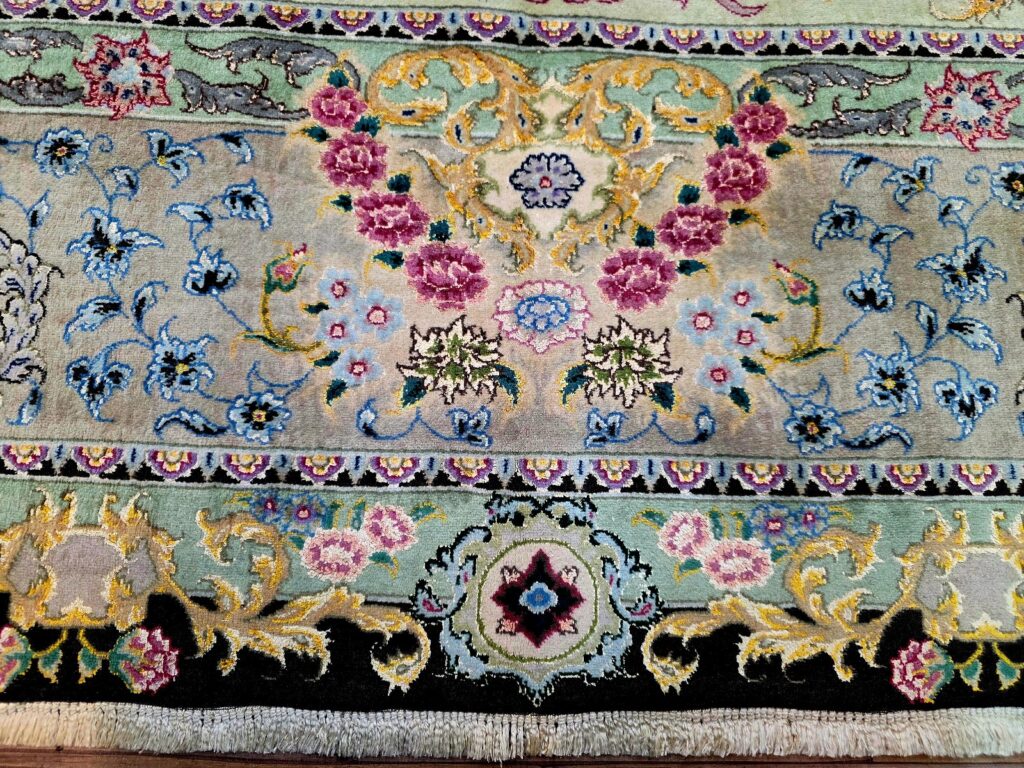 Perserteppich Tabriz 353 x 253 cm Schurwolle & Seide handgeknüpft