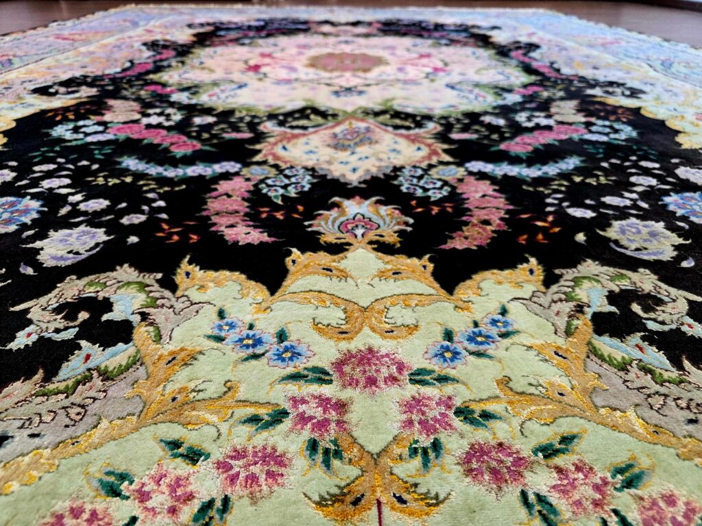 Perserteppich Tabriz 353 x 253 cm Schurwolle & Seide handgeknüpft