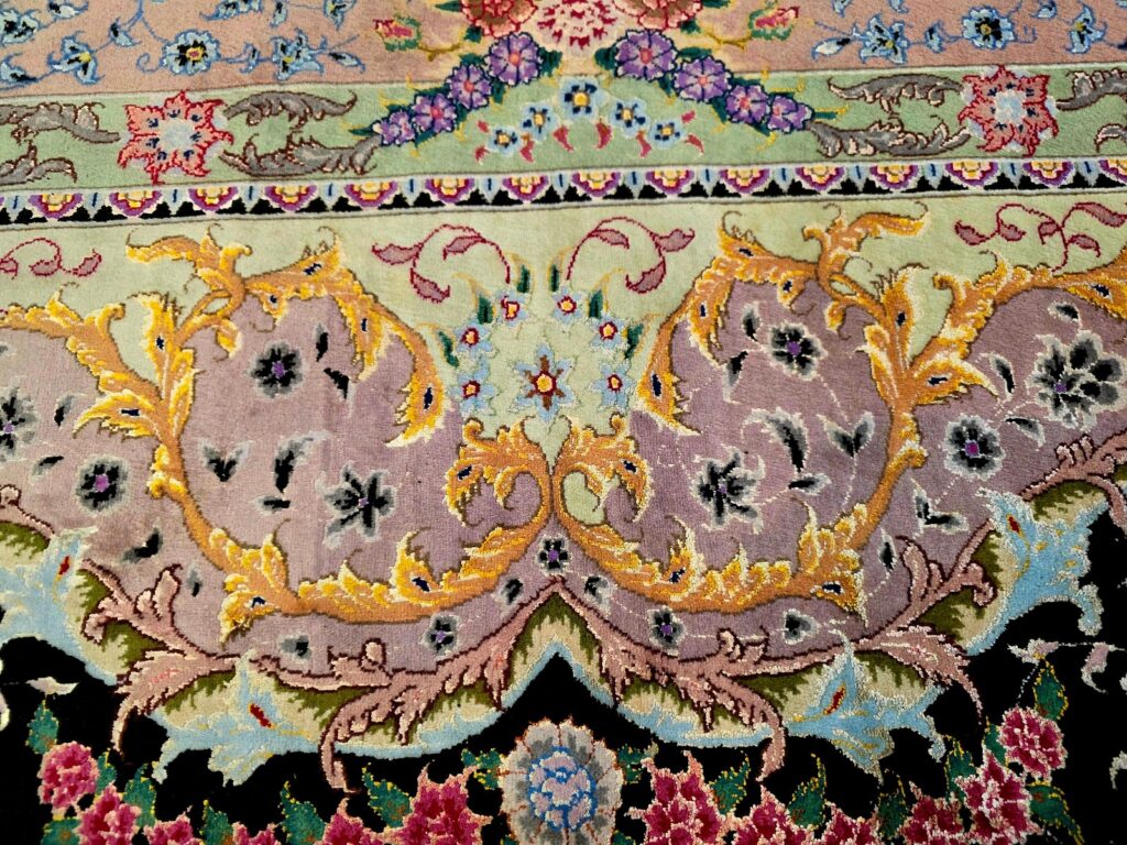 Perserteppich Tabriz 353 x 253 cm Schurwolle & Seide handgeknüpft