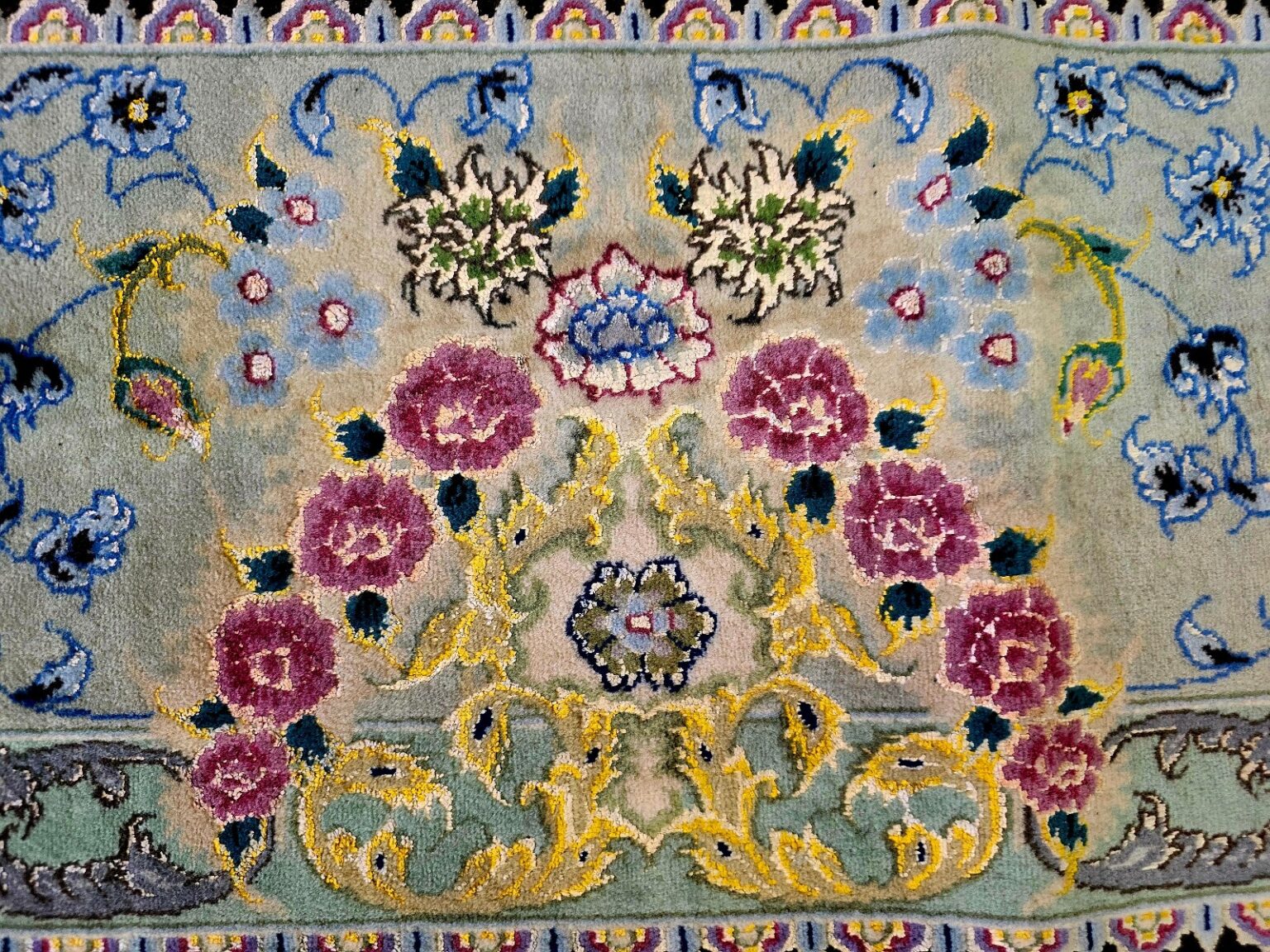Perserteppich Tabriz 353 x 253 cm Schurwolle & Seide handgeknüpft