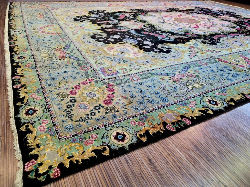 Perserteppich Tabriz 353 x 253 cm Schurwolle & Seide handgeknüpft