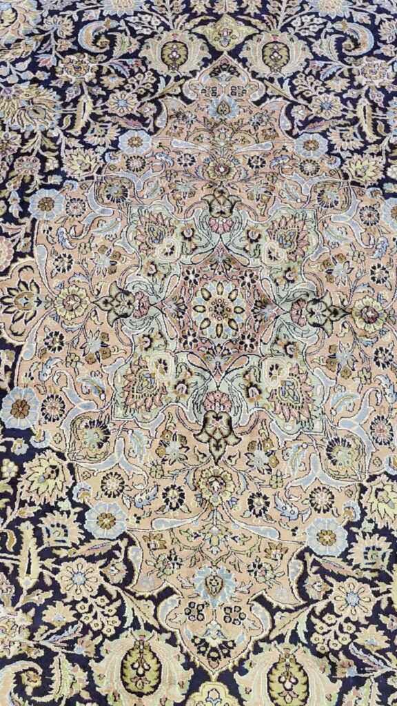 Orientteppich Kashmir 405 x 299 cm Seide handgeknüpft