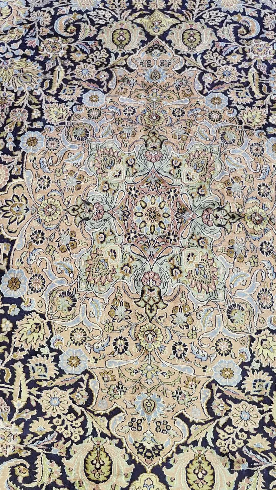 Orientteppich Kashmir 405 x 299 cm Seide handgeknüpft