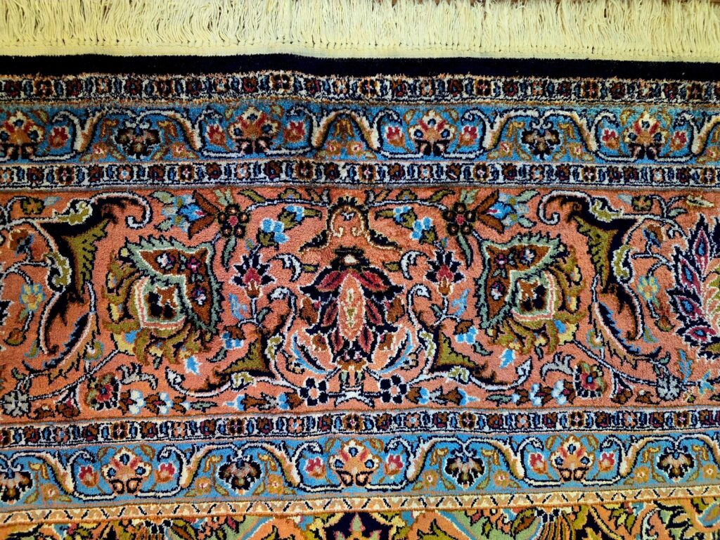 Orientteppich Kashmir 405 x 299 cm Seide handgeknüpft