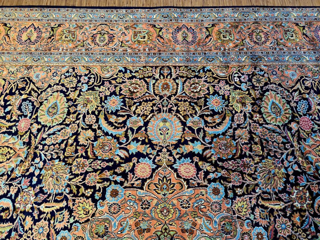 Orientteppich Kashmir 405 x 299 cm Seide handgeknüpft