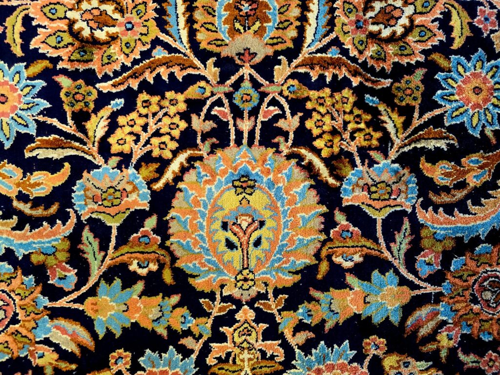Orientteppich Kashmir 405 x 299 cm Seide handgeknüpft