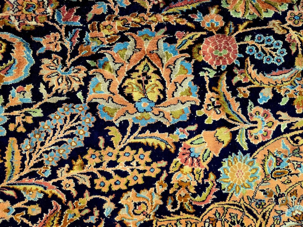Orientteppich Kashmir 405 x 299 cm Seide handgeknüpft
