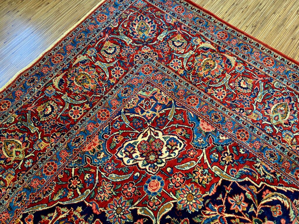 Orientteppich Kashan 352 x 271 cm Schurwolle handgeknüpft