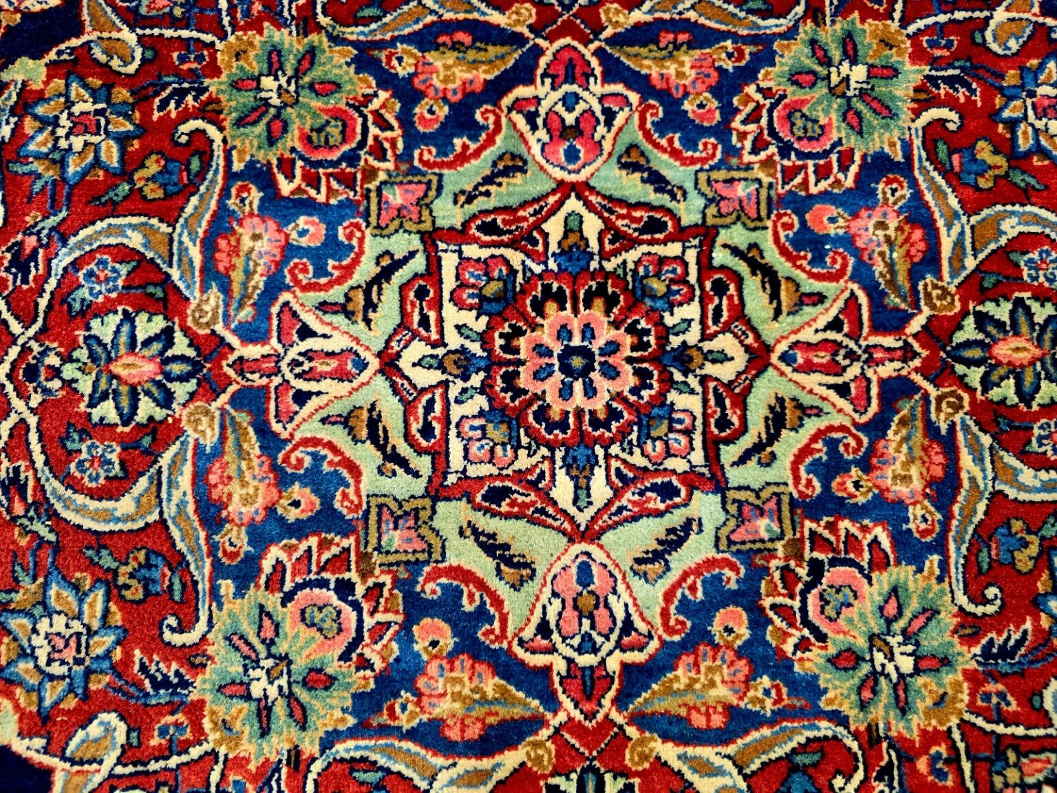 Orientteppich Kashan 352 x 271 cm Schurwolle handgeknüpft