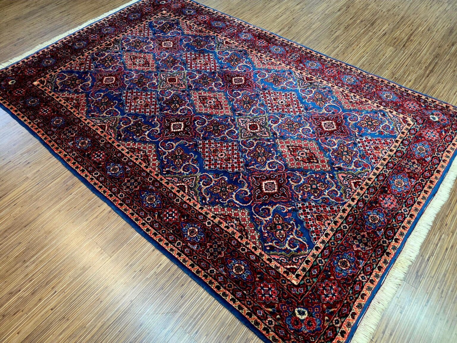 Perserteppich Farahan 235 x 154 cm Schurwolle handgeknüpft