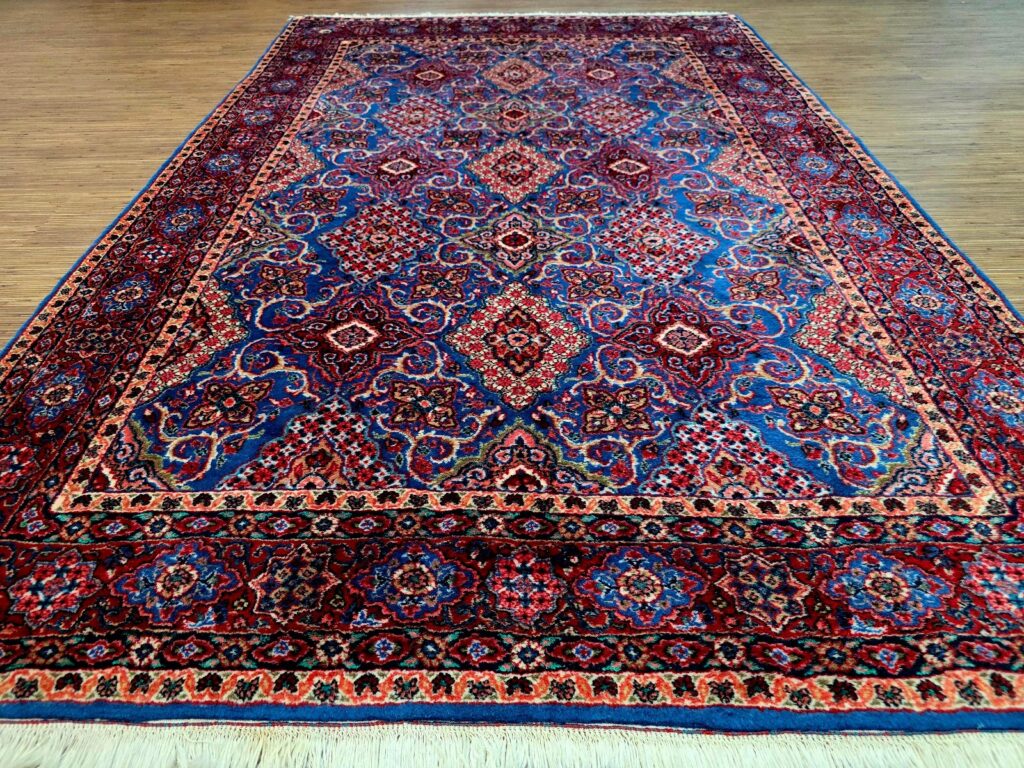 Perserteppich Farahan 235 x 154 cm Schurwolle handgeknüpft