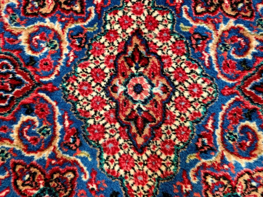 Perserteppich Farahan 235 x 154 cm Schurwolle handgeknüpft