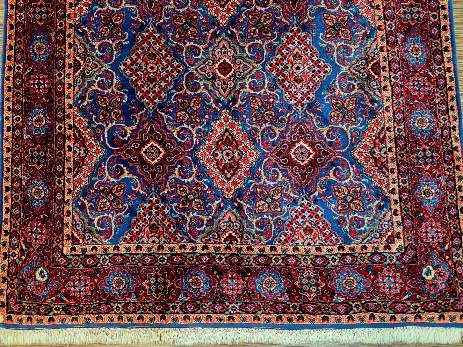 Perserteppich Farahan 235 x 154 cm Schurwolle handgeknüpft