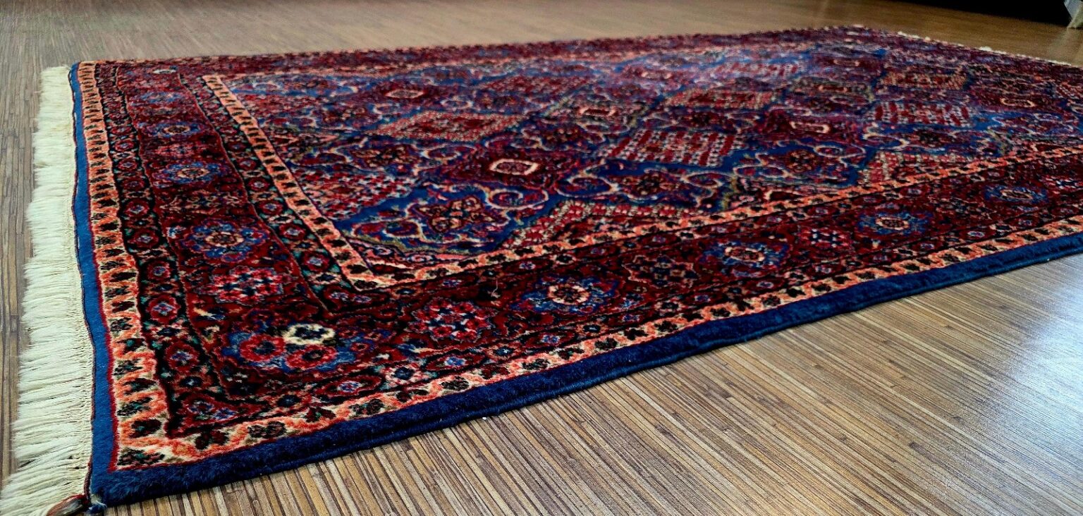 Perserteppich Farahan 235 x 154 cm Schurwolle handgeknüpft