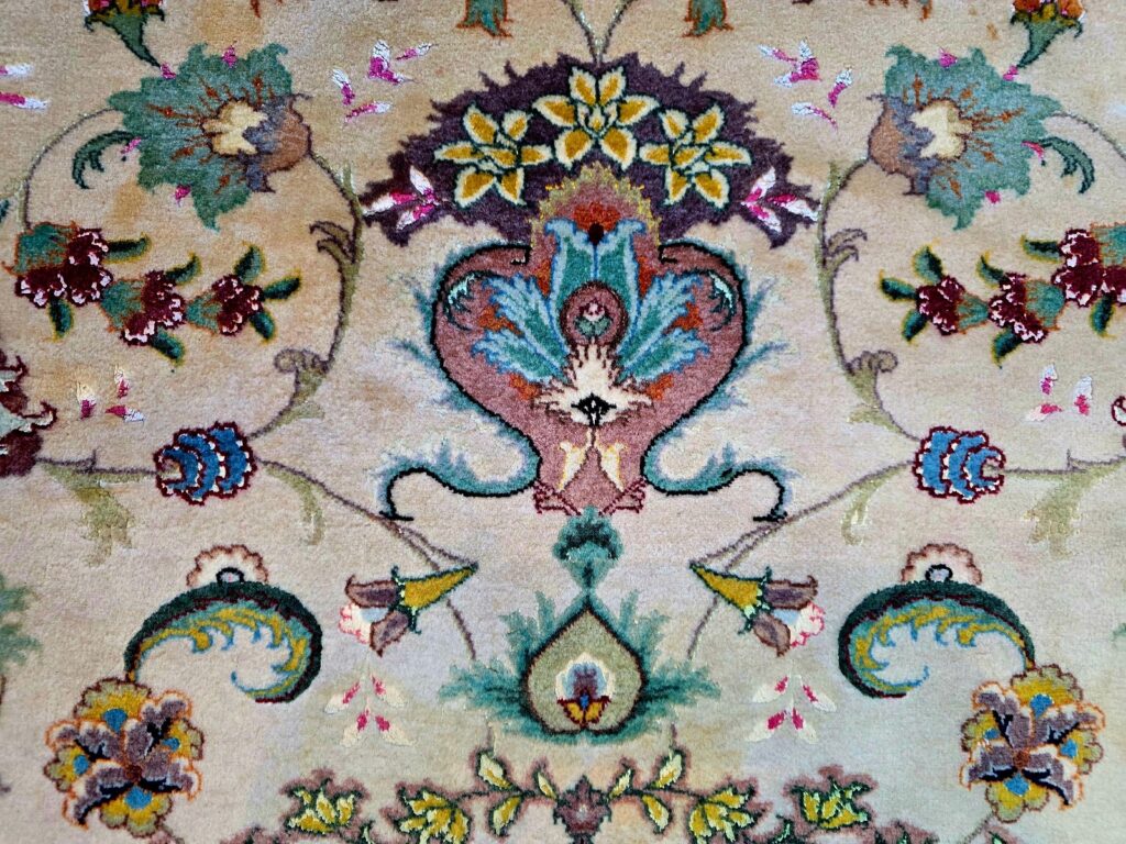 Perserteppich Tabriz 293 x 203 cm Schurwolle & Seide handgeknüpft