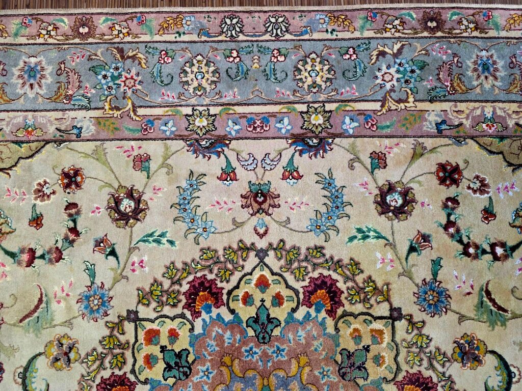 Perserteppich Tabriz 293 x 203 cm Schurwolle & Seide handgeknüpft