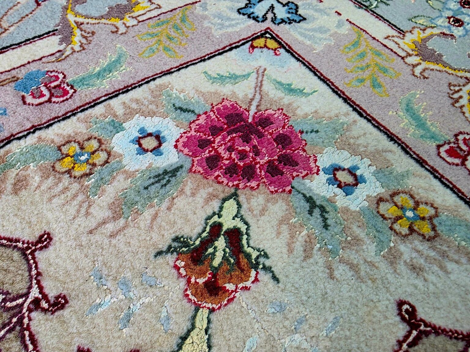 Perserteppich Tabriz 293 x 203 cm Schurwolle & Seide handgeknüpft