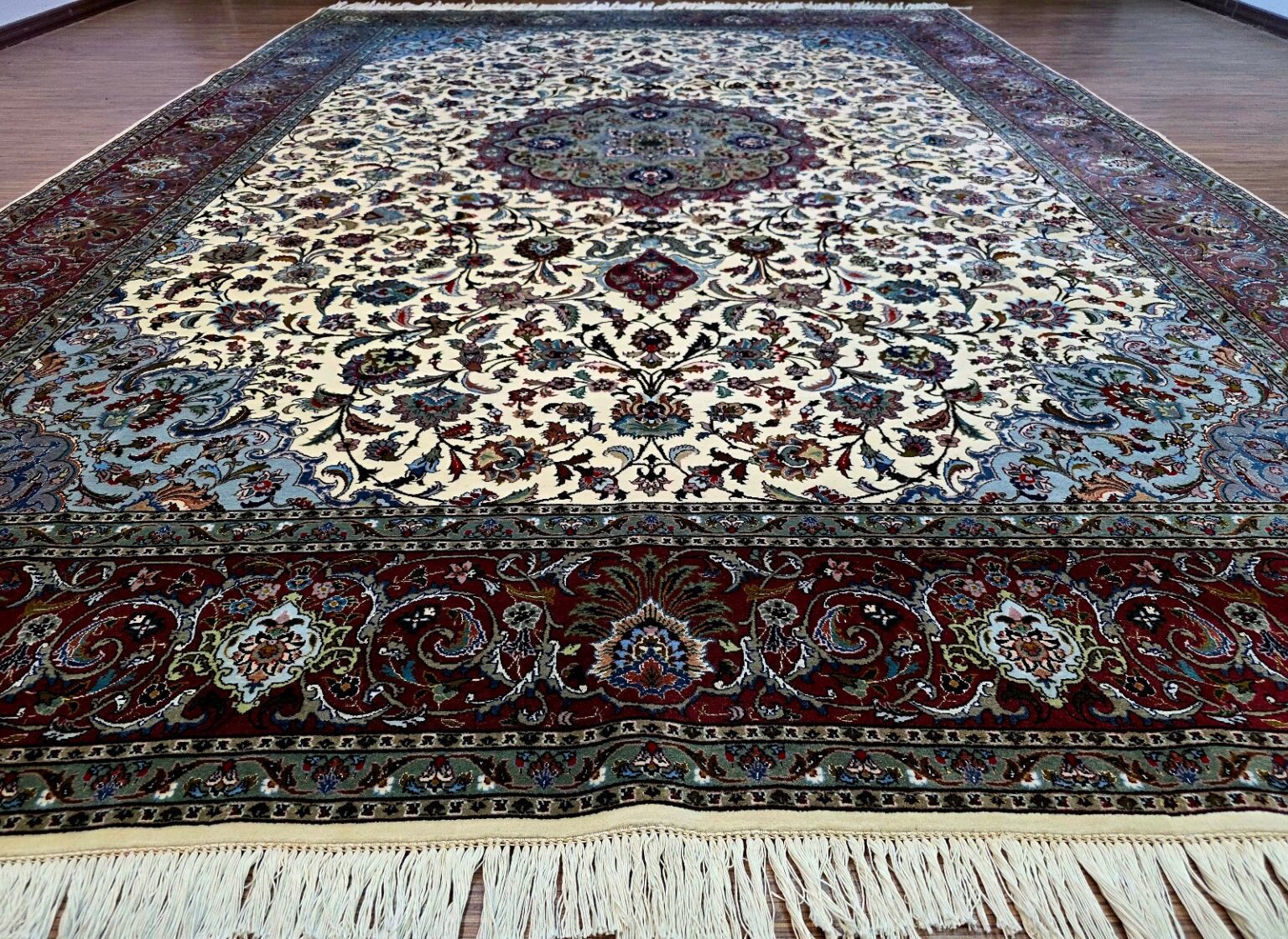 Perserteppich Tabriz 355 x 252 cm Schurwolle handgeknüpft