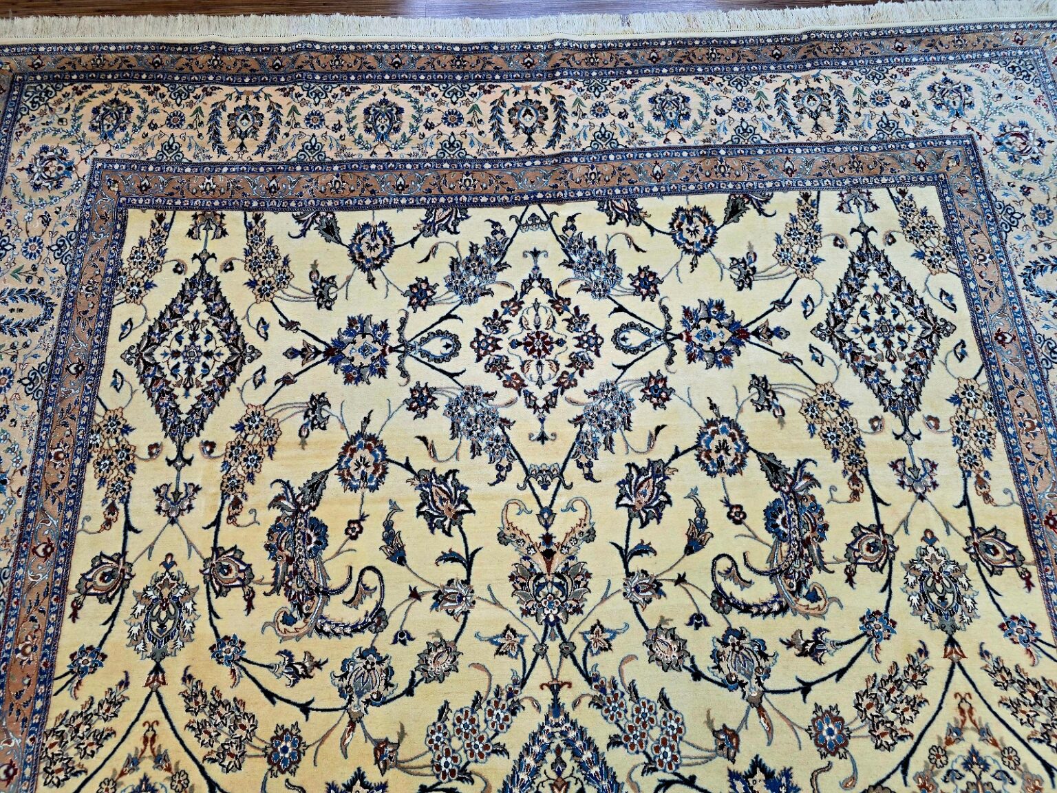 Perserteppich Nain 355 x 252 cm Schurwolle handgeknüpft