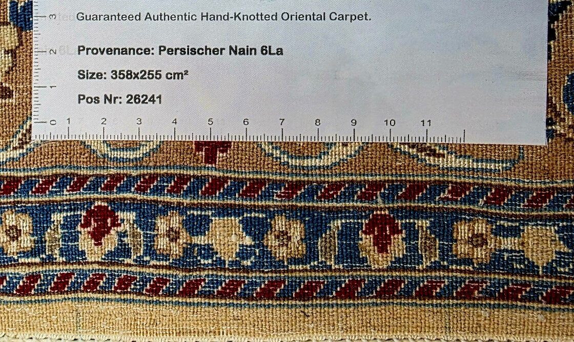 Perserteppich Nain 355 x 252 cm Schurwolle handgeknüpft