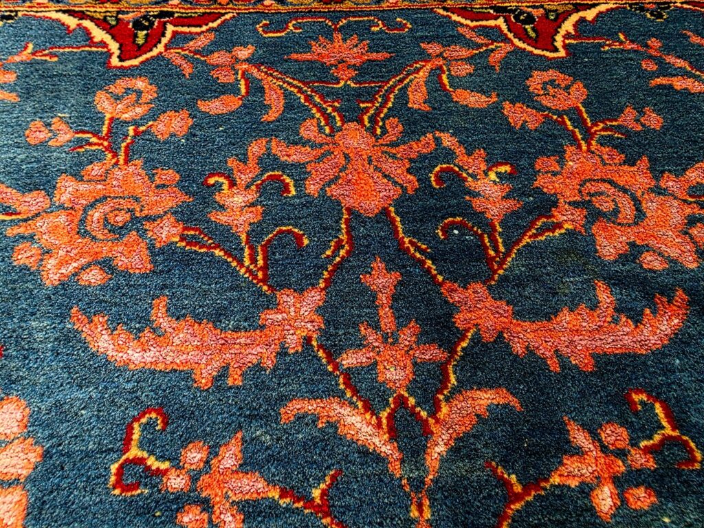 Perserteppich Kashan 345 x 253 cm Schurwolle handgeknüpft